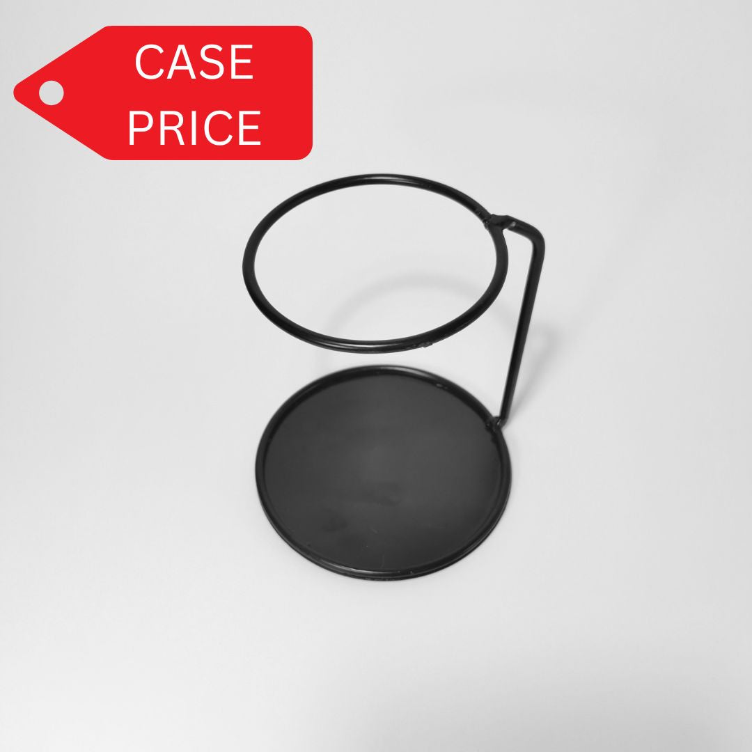 Oil burner stands (metal/black) - Case of 10