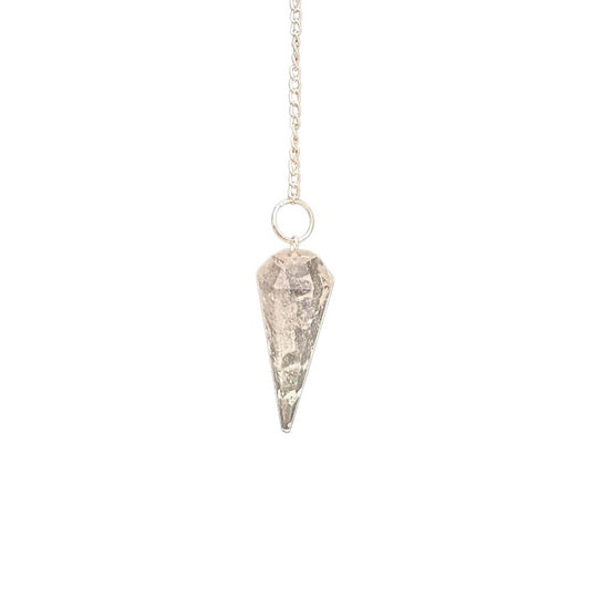 Clear Quartz Pendulum with Chain - Case of 3