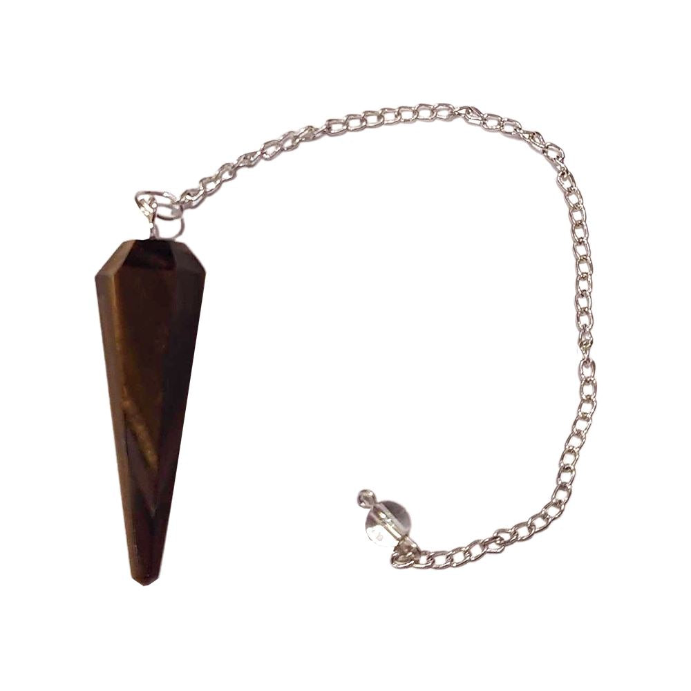 Tiger's Eye Pendulum with Chain - Case of 3