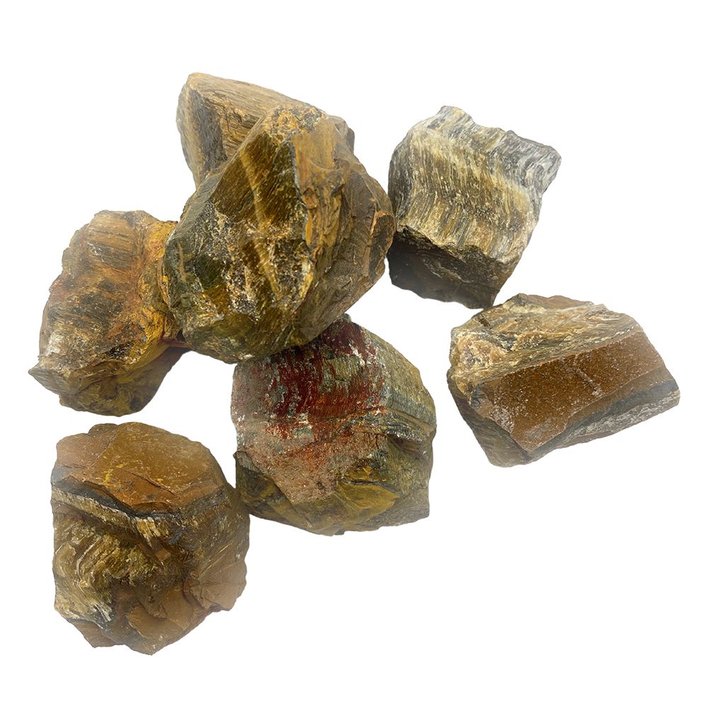 Tiger's Eye Rough Cut Crystals 1kg