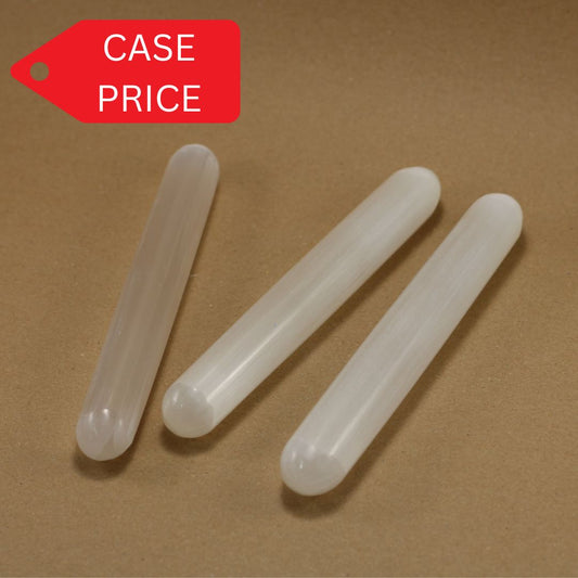 Selenite wands 16 cm - Case of 5