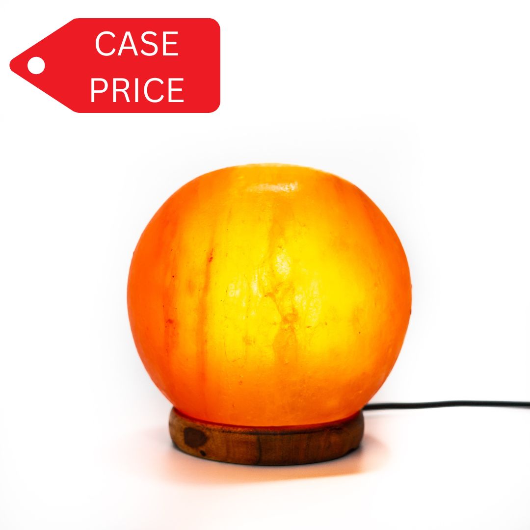 Sphere salt lamp (pink) - Case of 4