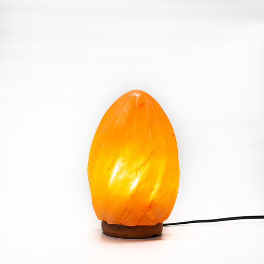 Egg Spiral salt lamp (pink)