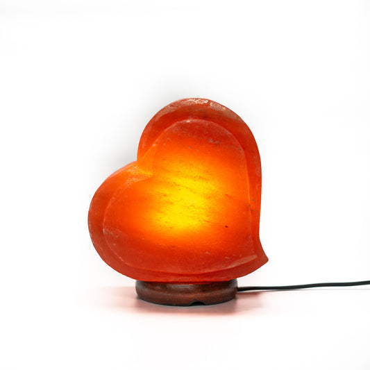 Heart salt lamp (pink)