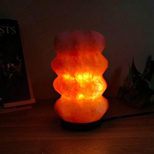 Pebble tower salt lamp (pink) - OLD SHAPE