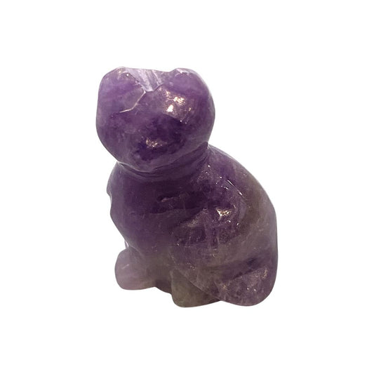 Amethyst Crystal Cat Figurine, 2.5cm - Case of 3