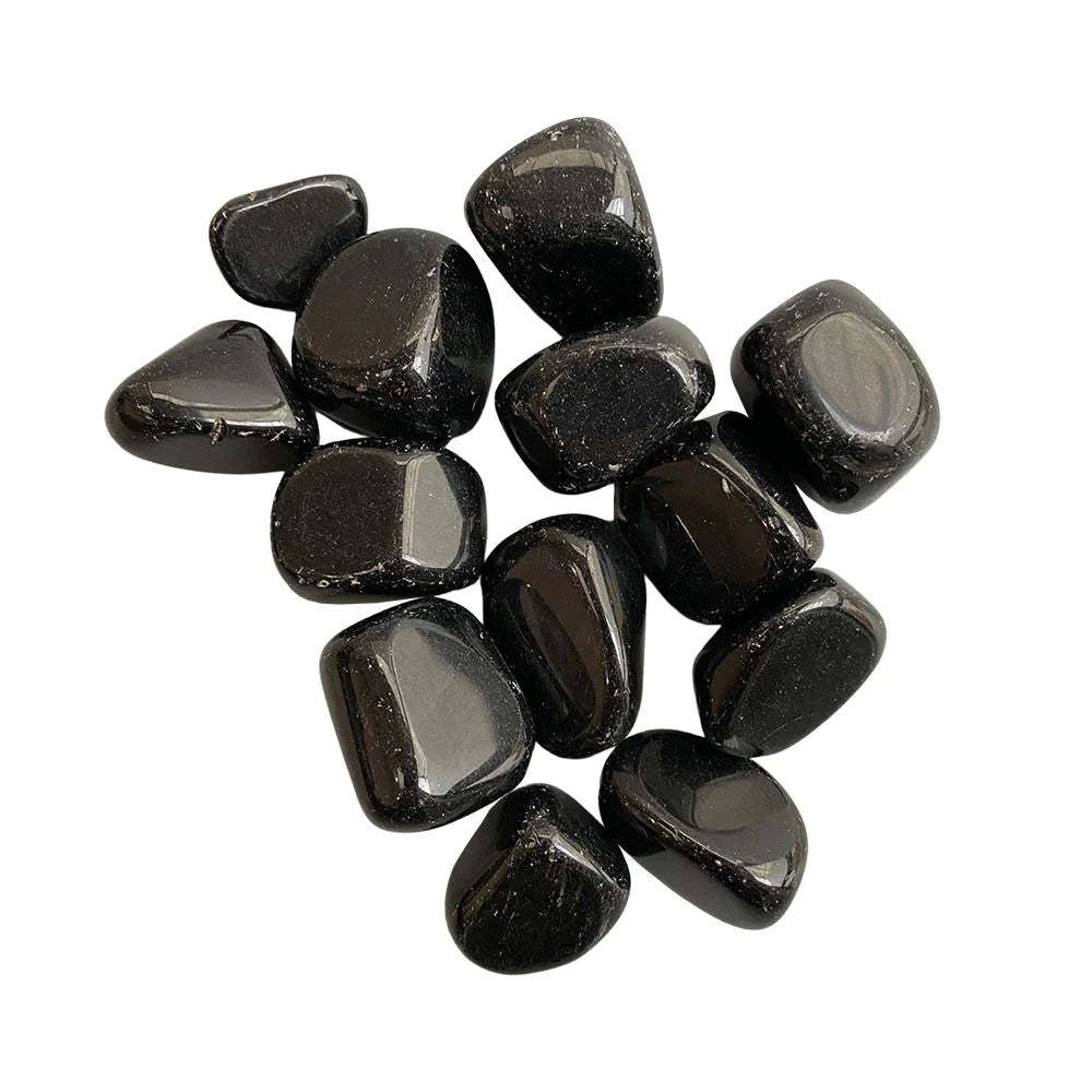 Black Obsidian Tumbled Crystals 250g - Case of 2